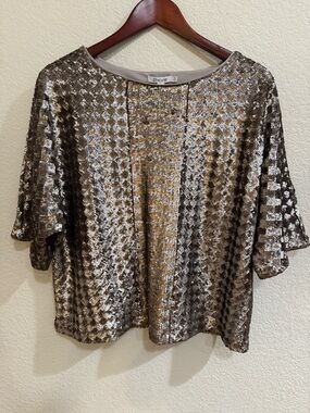 Chico Art Deco Dolman metallic Sequin tee